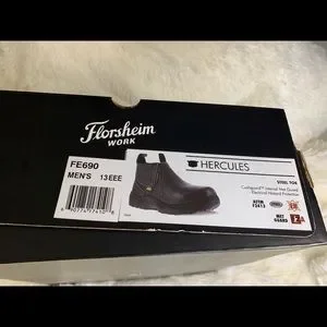 Florsheim Hercules work boot, pull on, steel toe, black NWT, Mens 13 EEE-new Hercules Work Plain Toe Boot Safety & Work Shoes | Florsheim.com main image 2